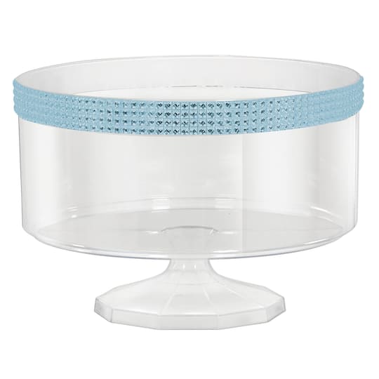 6&#x22; Small Clear Plastic Trifle Container with Gems, 3ct.